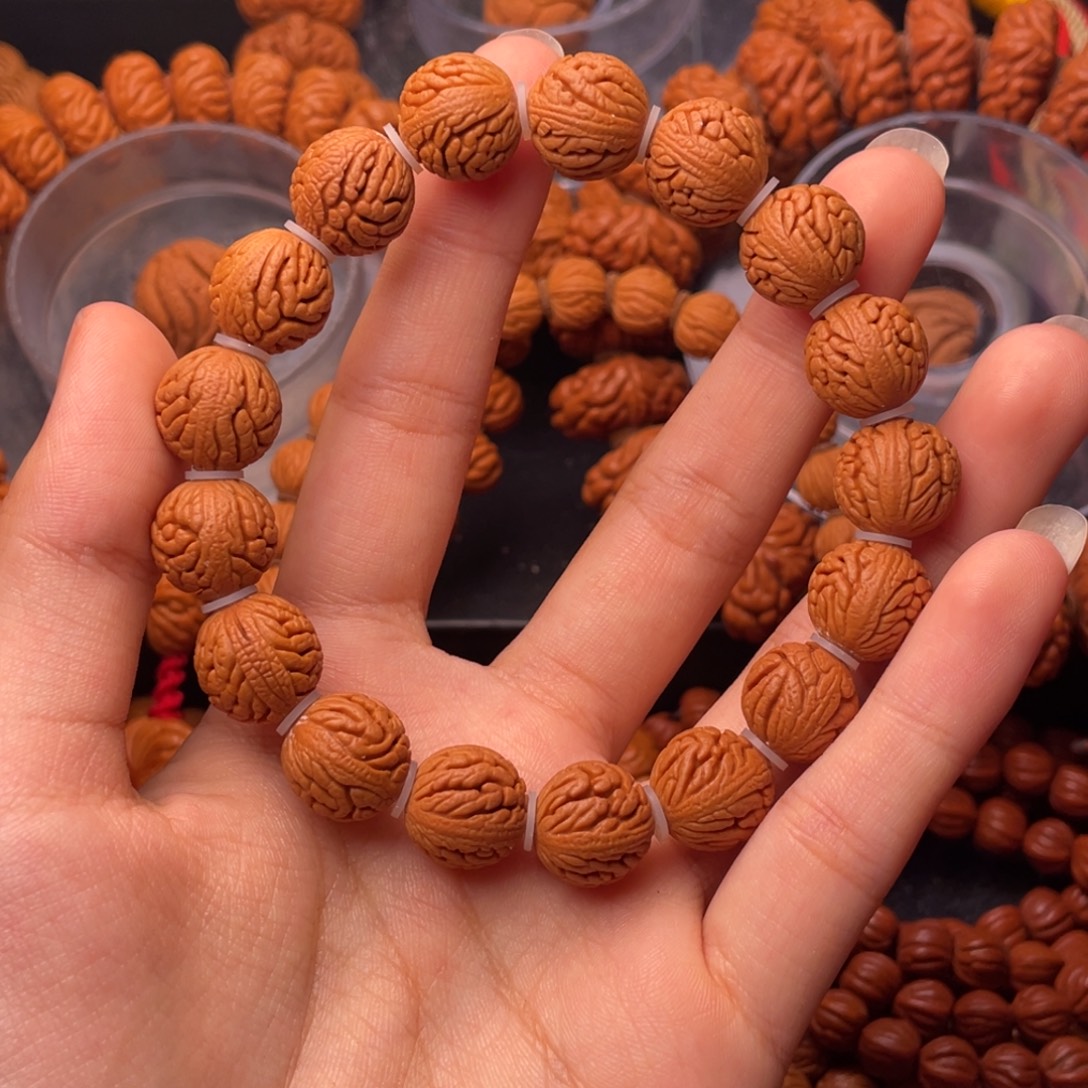 木质类秦岭核桃密纹绣球