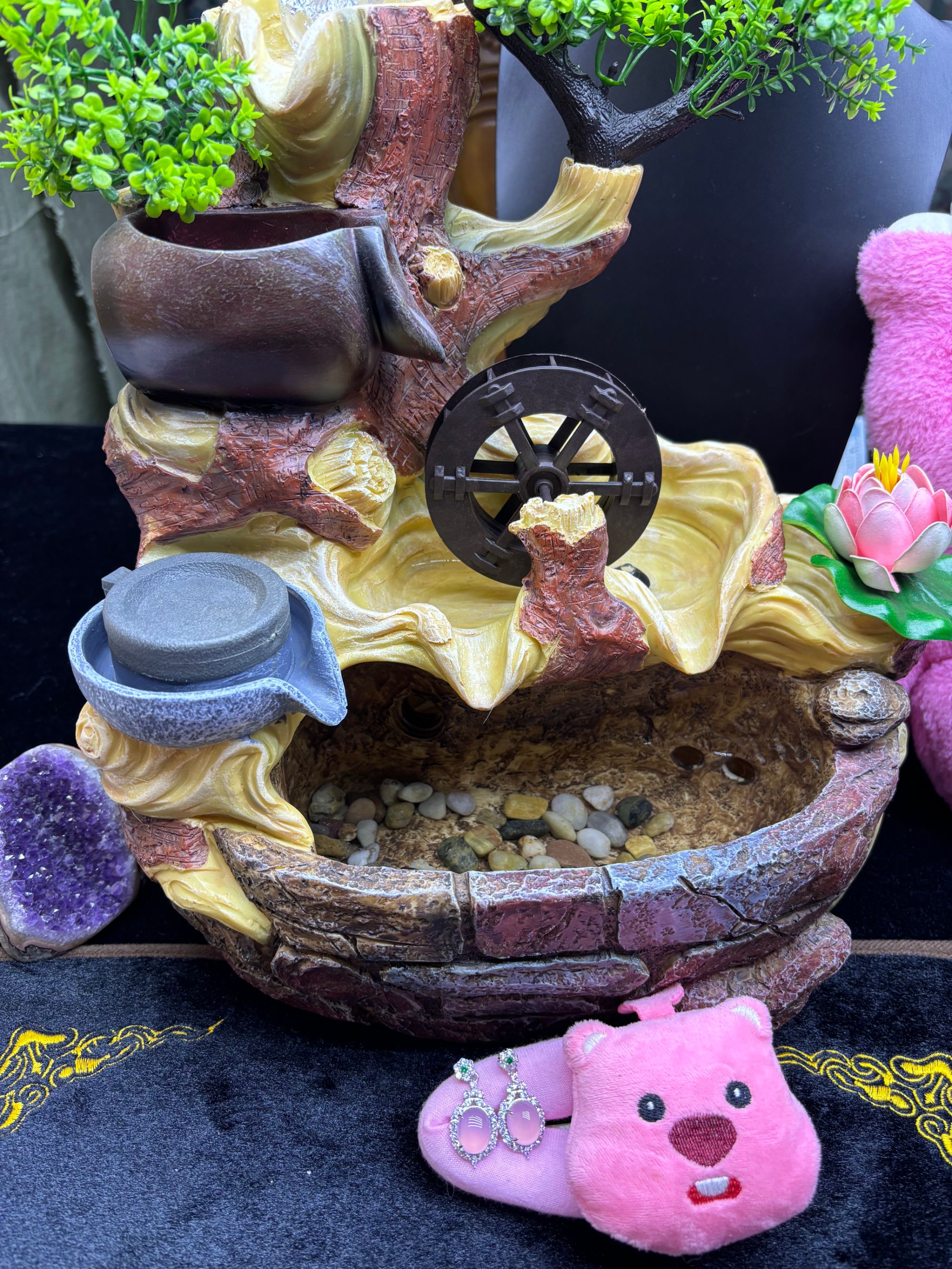 【2026元旦大促商家】时尚百搭粉紫蛋面花耳坠