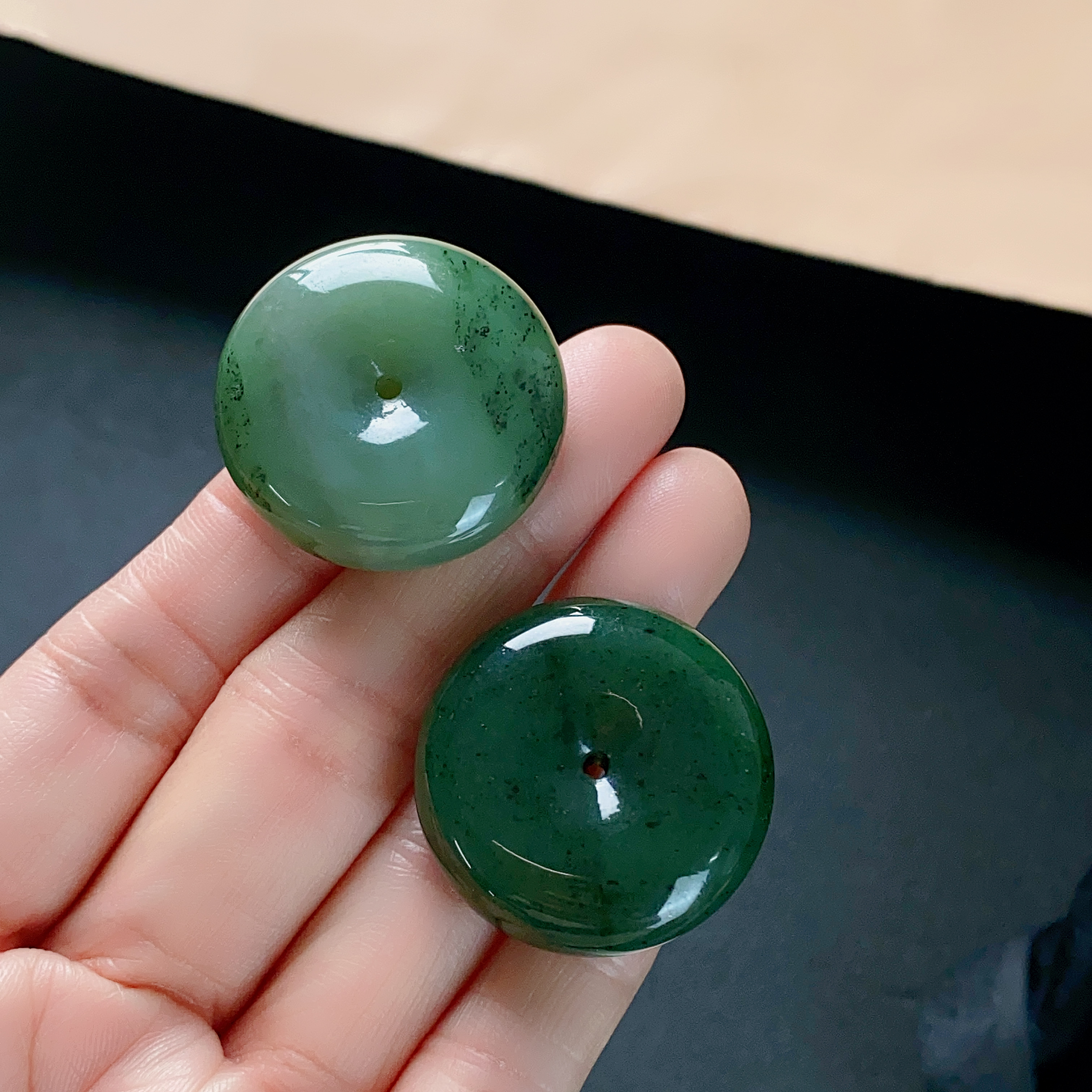 2888/ CZY888-686 和田玉时尚百搭平安扣吊坠/多样性发/一件