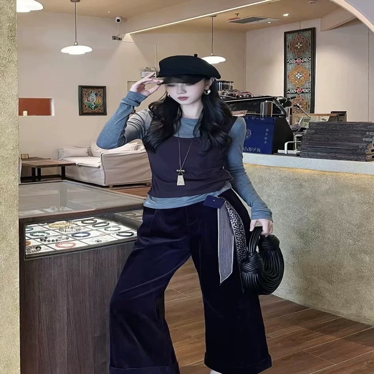 南油特价假两件长袖T/手洗