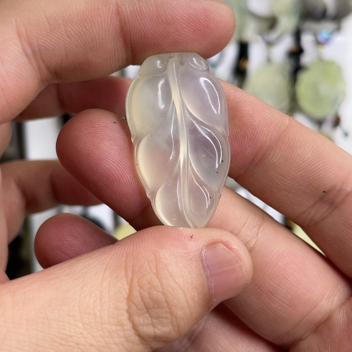 【闪购商品】岫玉未镶嵌颈饰平安