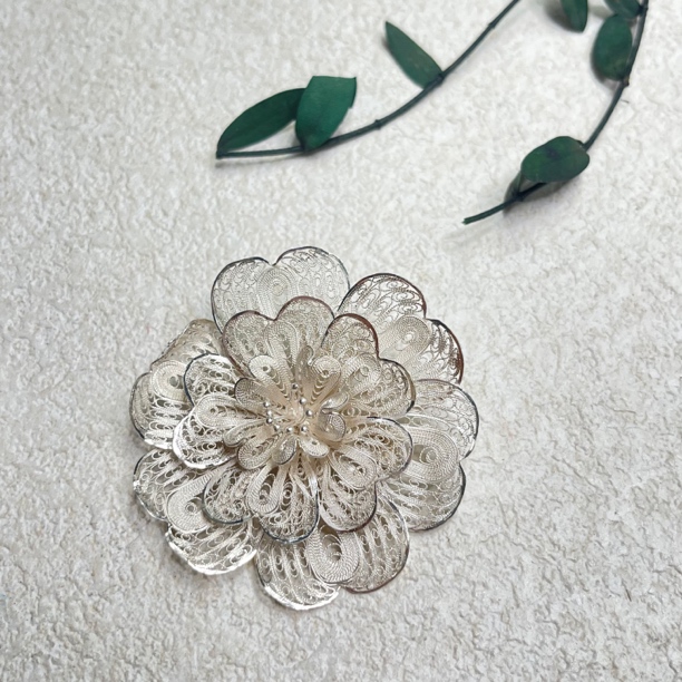 925银胸针 【六六中古】孤品复古胸针ad4798