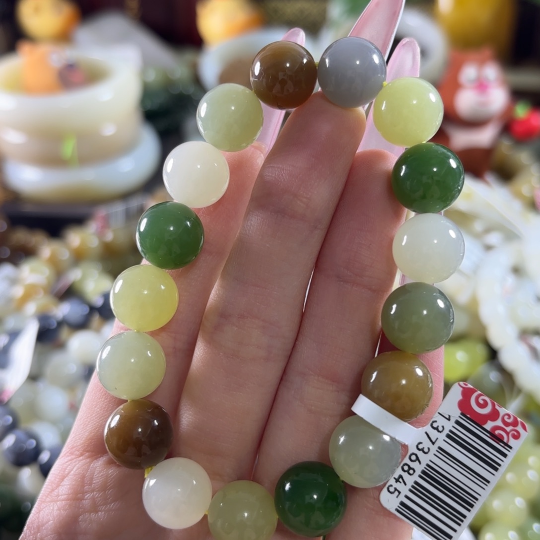 和田玉未镶嵌手链363