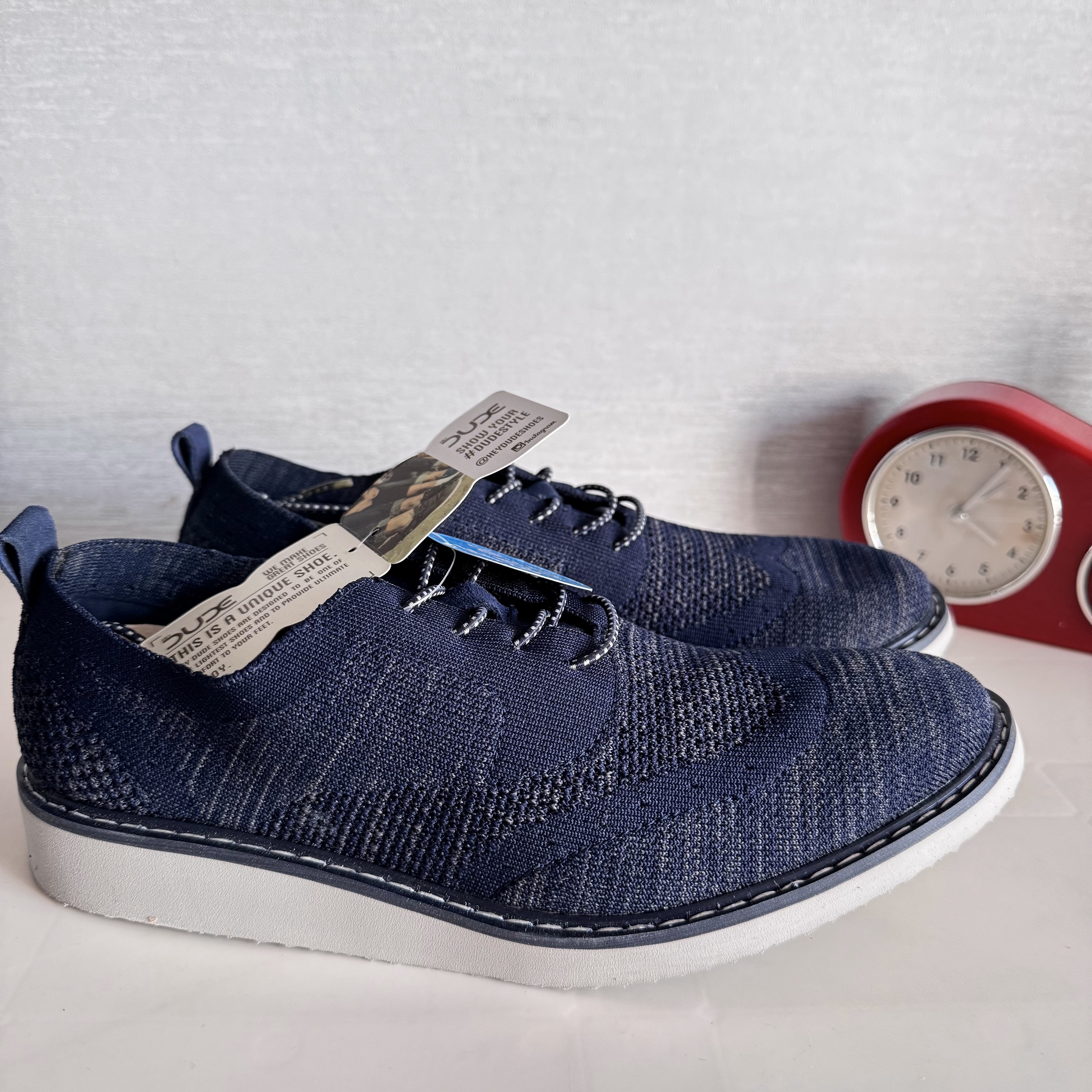 外贸布洛克微瑕heydude都德休闲商务布鞋轻便通勤一脚蹬大码男鞋