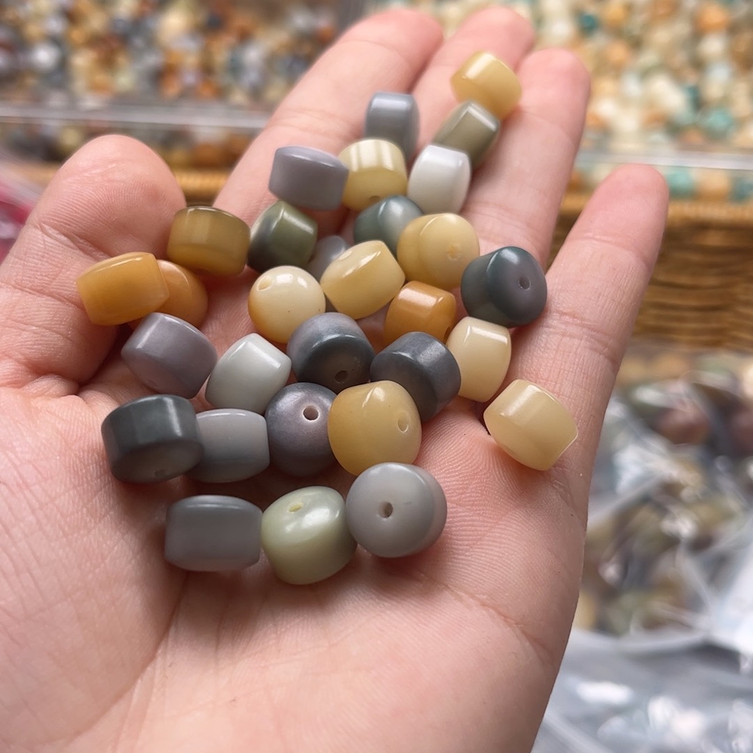 【闪购商品】白玉菩提吊坠a/10 60干磨金轮