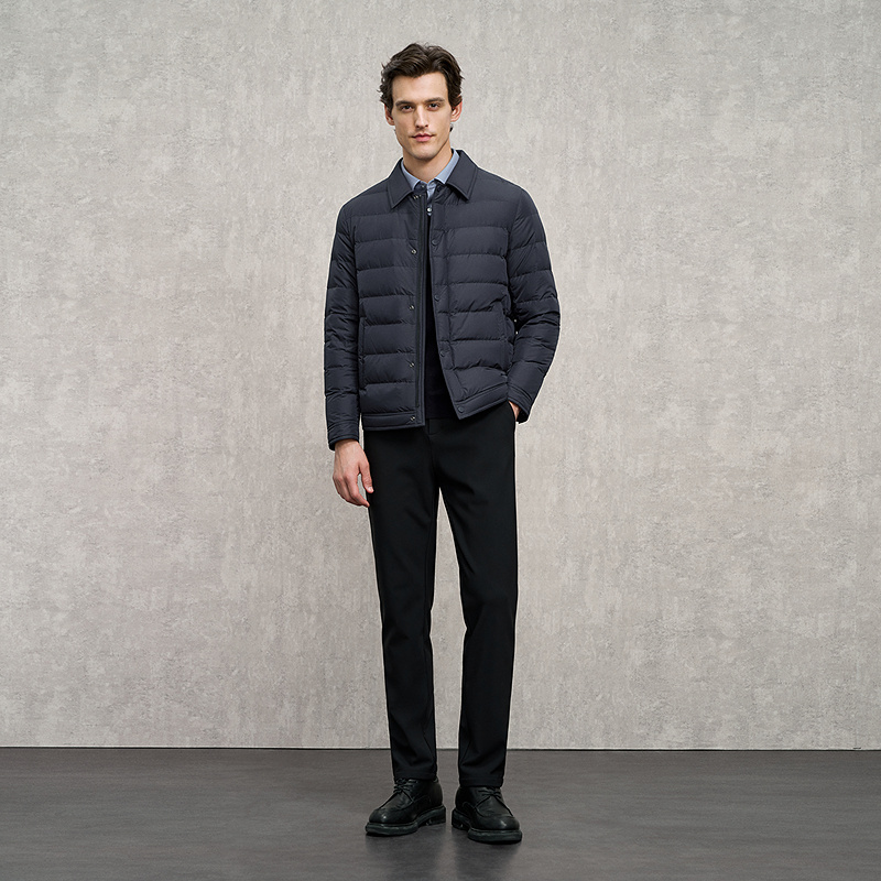 EMZ鄂尔多斯【白鹅绒】冬季商务休闲经典保暖羽绒服男9E7503737