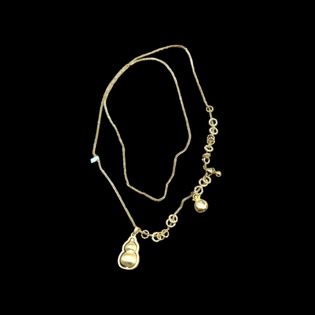 坠链均925银 V9294气质优雅银项链孤品