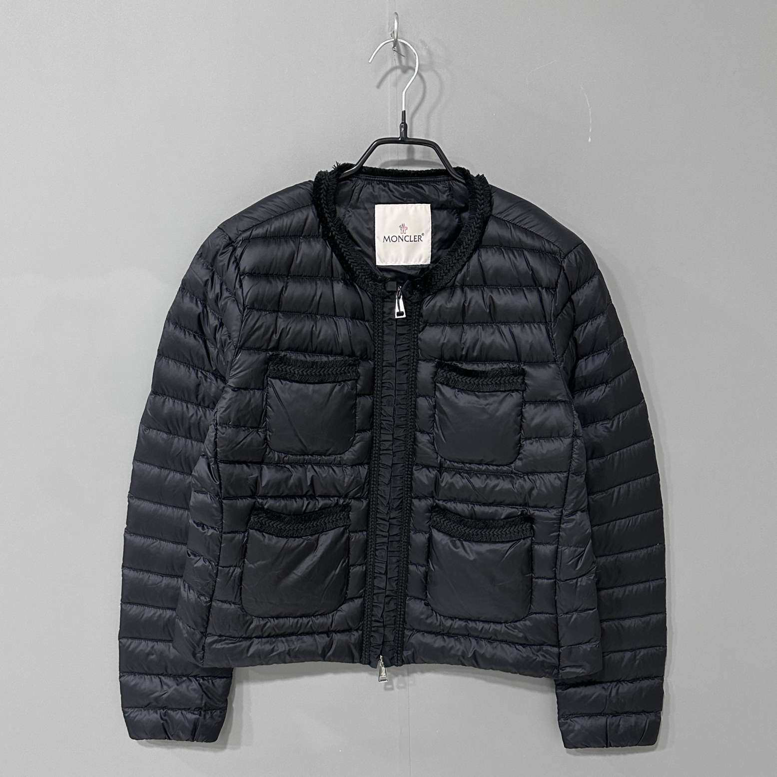 99新 MONCLER 四口袋小香风薄款羽绒服 Moncler /蒙口/4码/34453