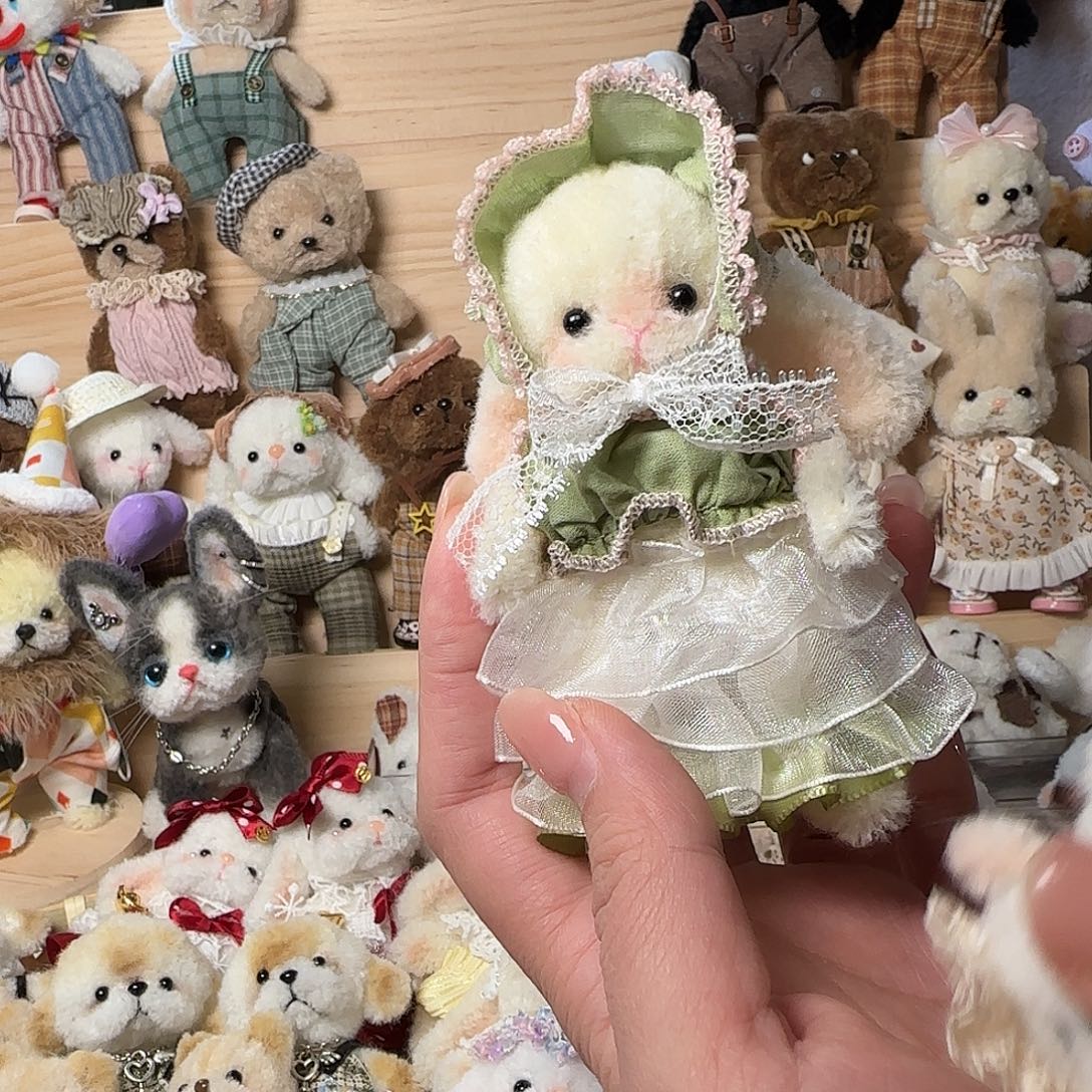 杏***雨田园小兔子摆件一