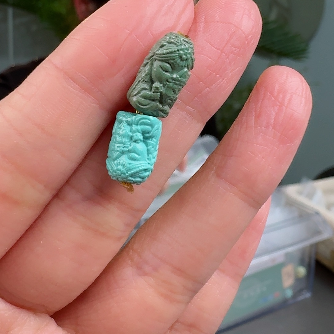 绿松石珠宝奇石未镶嵌