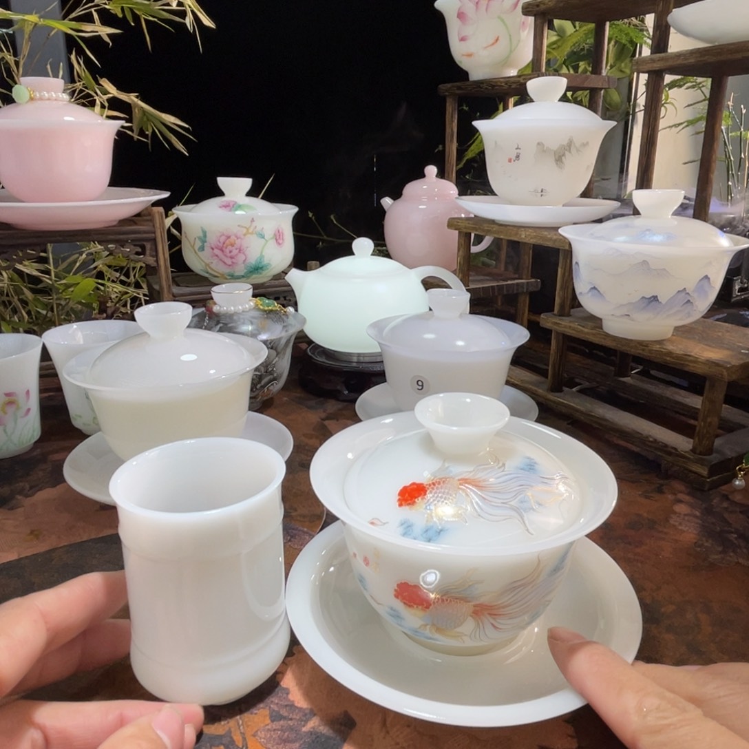 璞玉悠然自在盖碗➕同款主人杯