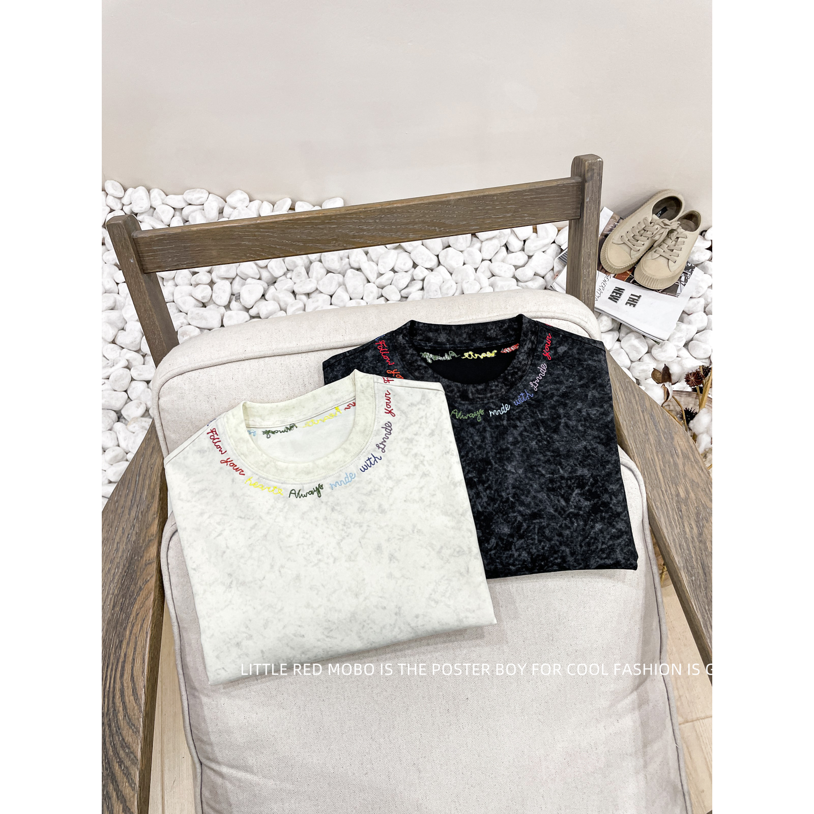 【现现】童装男儿童短袖T恤针织刺绣2025夏季新款上衣MMY821768