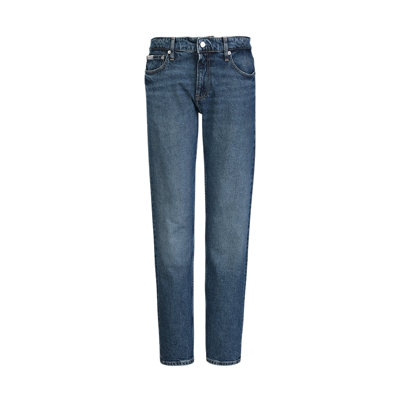 Calvin Klein/卡尔文·克雷恩男士蓝色直筒弹力休闲裤牛仔裤12383
