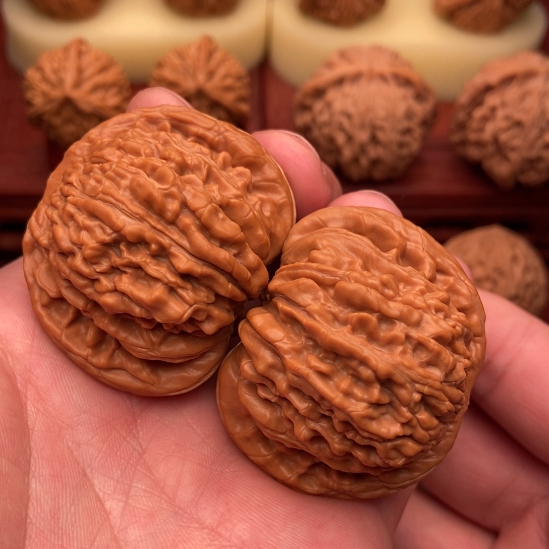 桃核把件精品一代大四座楼46