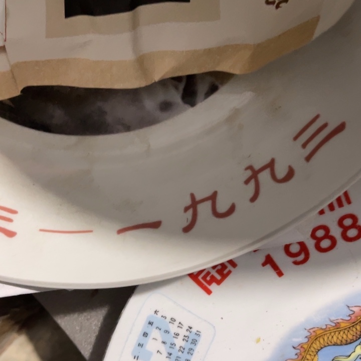 心***善库存瓷器陶93盘子一个新华