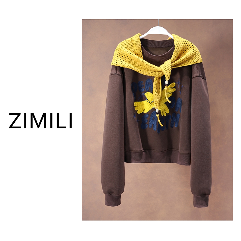 【亮哥欧货女装】冬季加厚热暖绒《凡戴克棕系》丝巾披肩卫衣260157