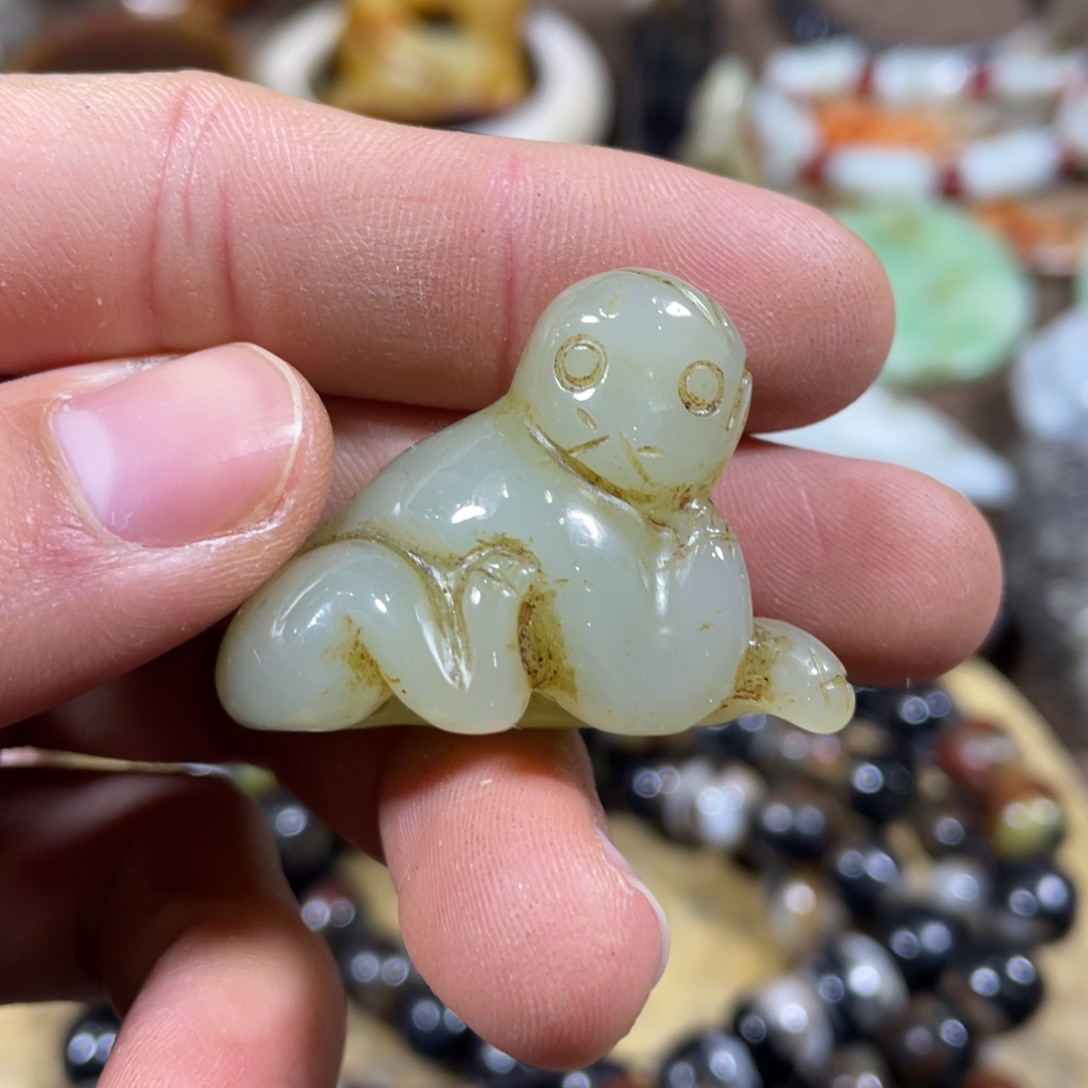 和田玉吊坠(不含链)未镶嵌