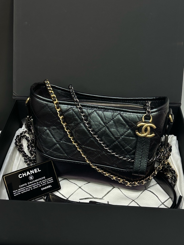 99新 Chanel/香奈儿 流浪包小号27开卡20cm/0135072404