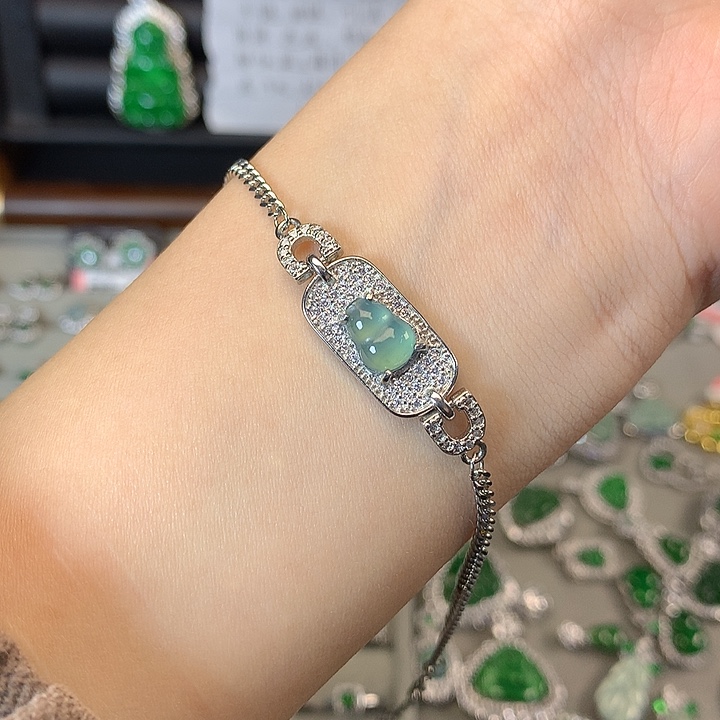 翡翠未镶嵌手链手链