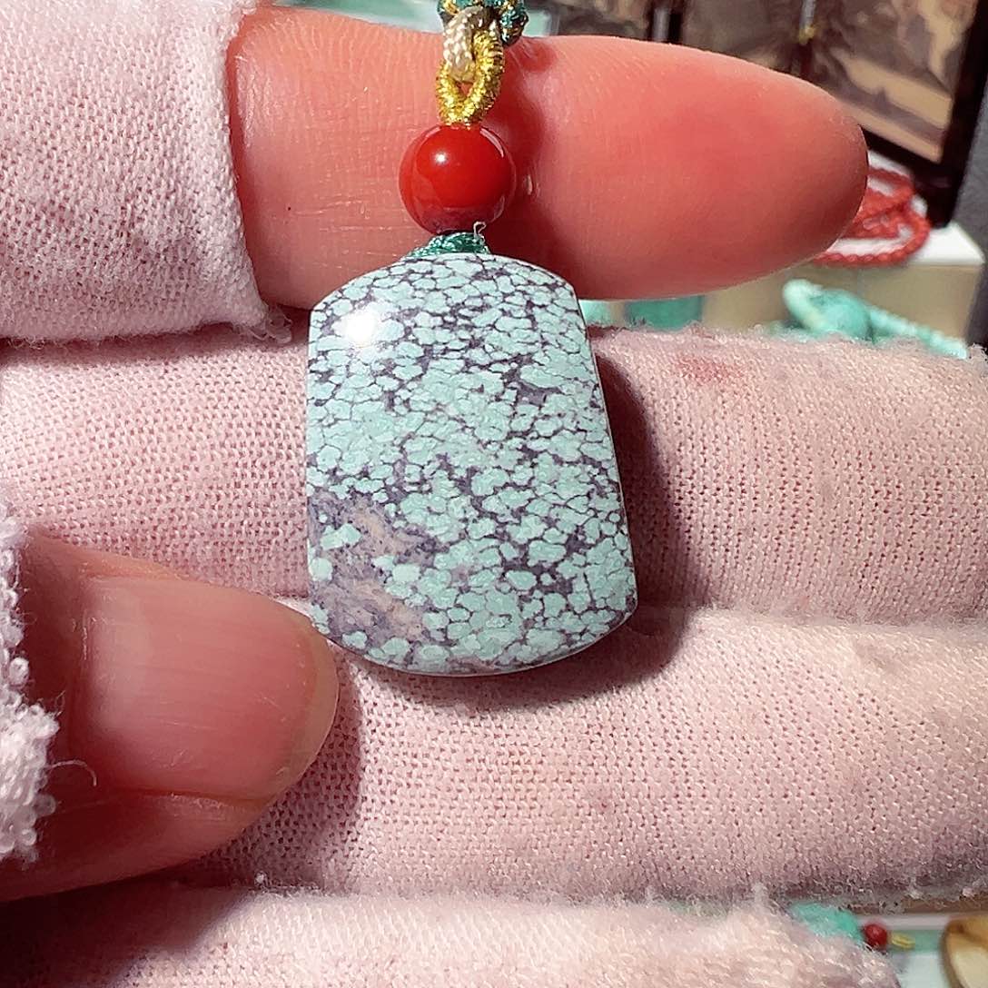 绿松石无事牌未镶嵌