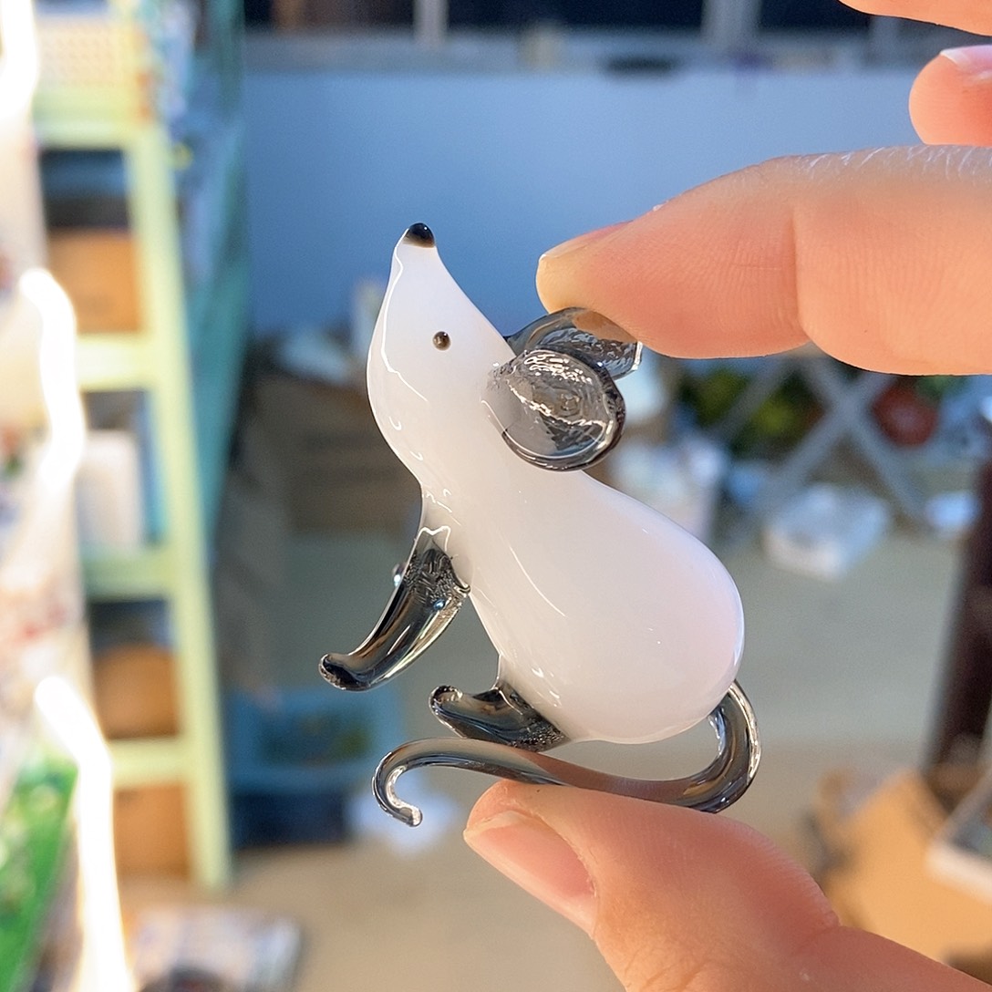琉璃手工艺品老鼠