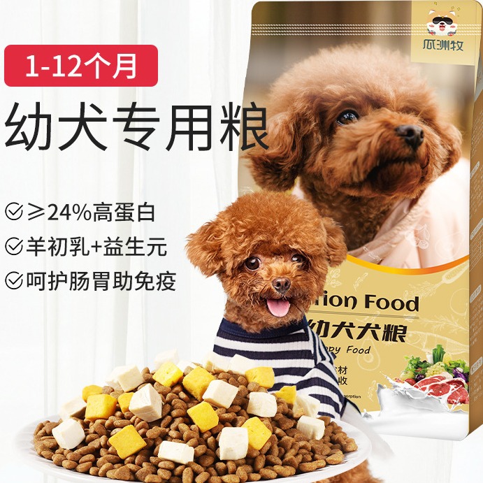 狗粮幼犬专用泰迪柯基金毛拉布拉多比熊博美小型犬全价冻干狗粮