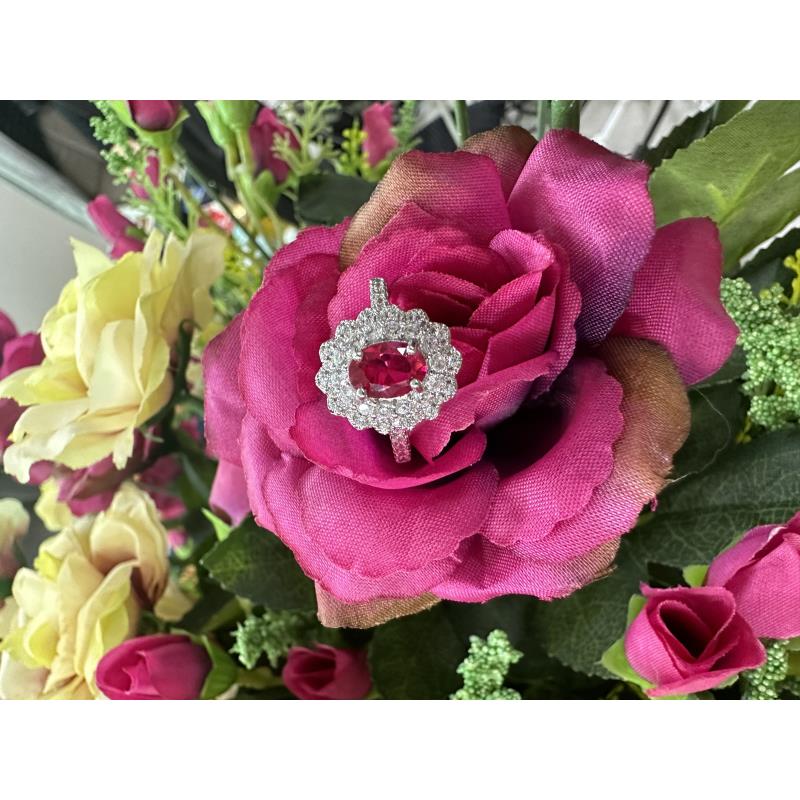 【聪聪珠宝】20630-红宝石满钻轻奢戒指-活口