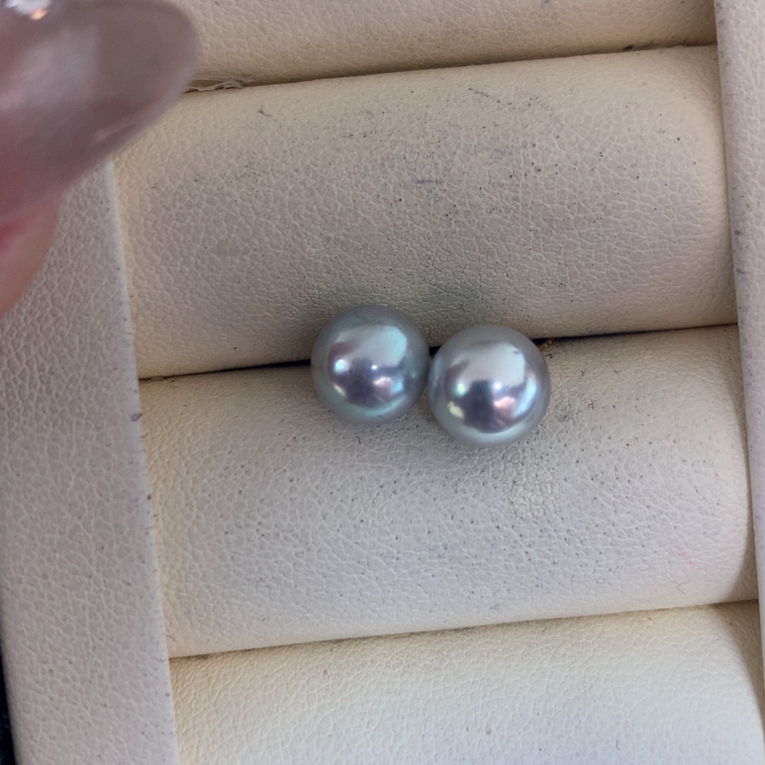 海水珍珠耳饰18K金镶嵌