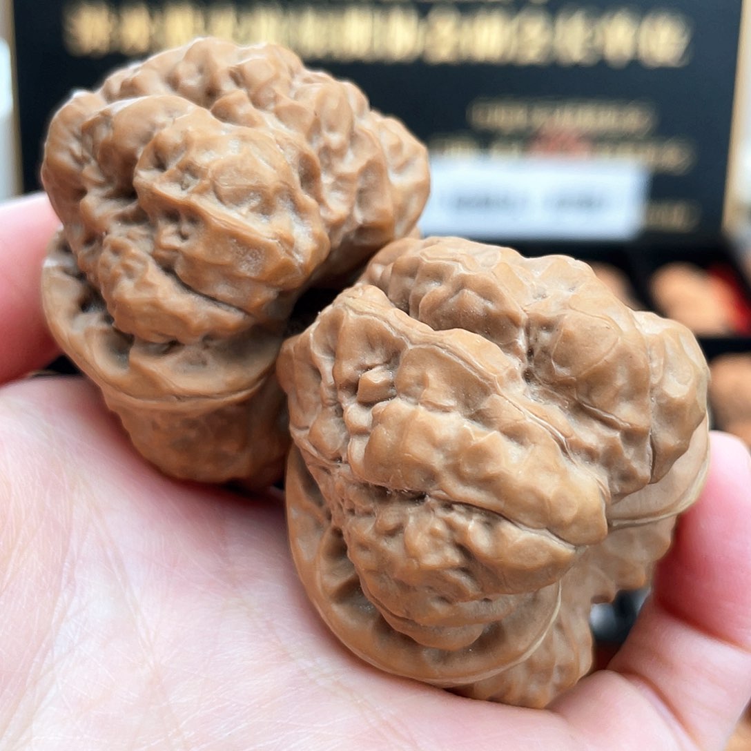 把件文玩核桃台柱子蛤蟆41边43肚延庆爆肉疙瘩四开S4103