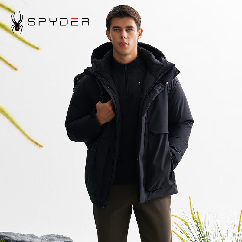 SPYDER秋冬新品男子MOUNTAIN LIFE 舒适保暖防泼水羽绒服24MF227M