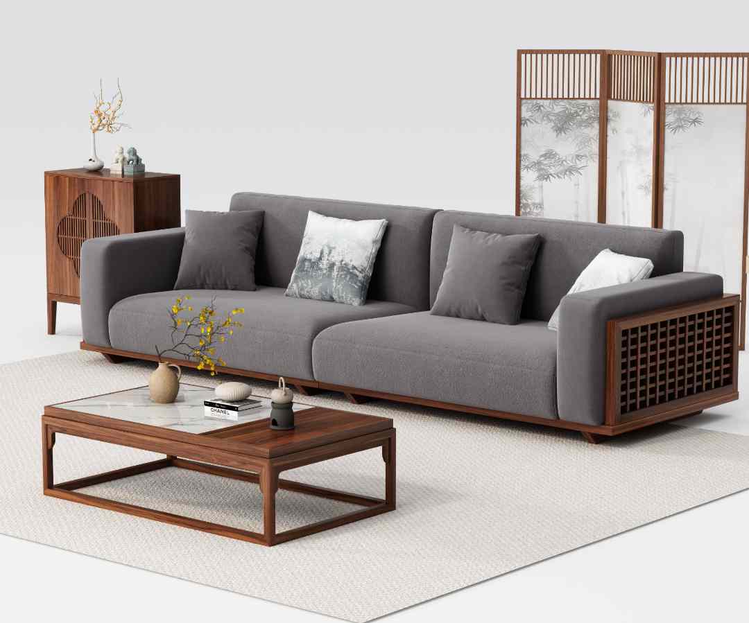 宋氏美学直排沙发格调简约禅意