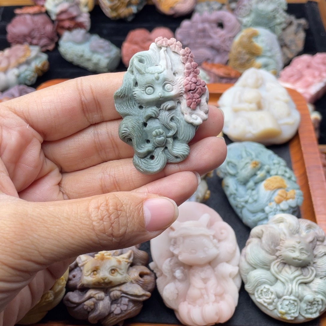 常***店石英质玉合金吊坠(不含链)