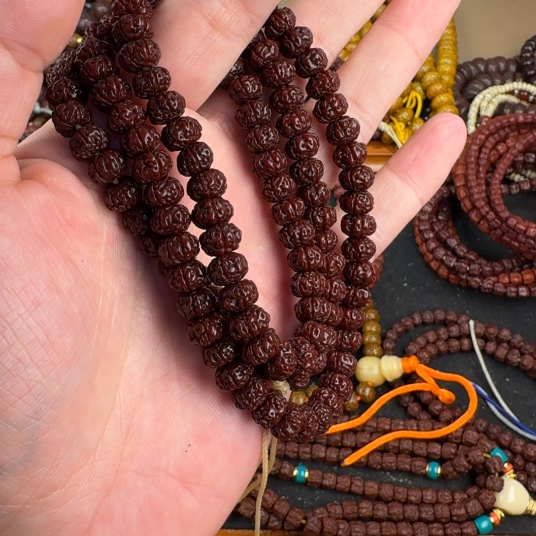 清***旧手串金刚菩提图健健康康