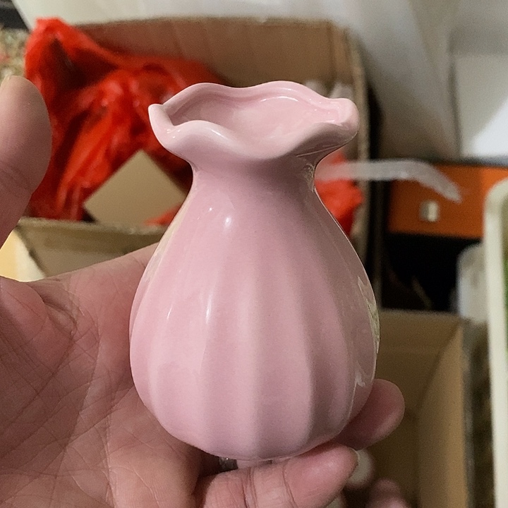 瓷片纯手工陶瓷花摆件2