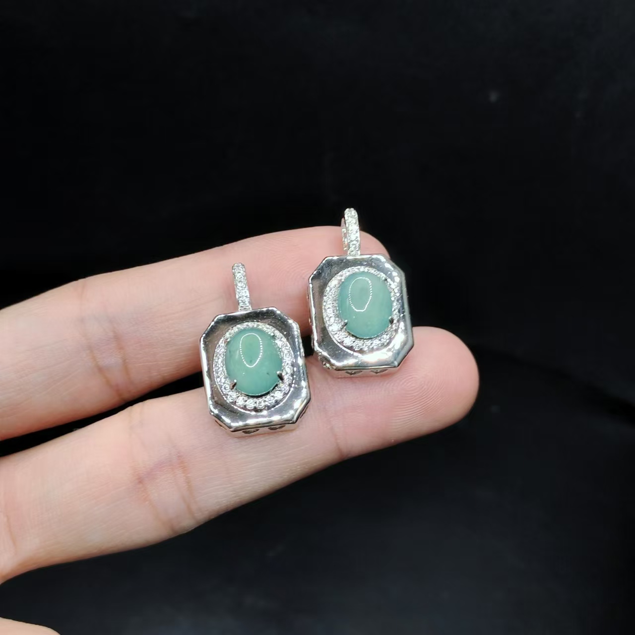 【康康严选】翡翠蛋面吊坠赠皮绳T1【多样性发其一】约9-8-5mm