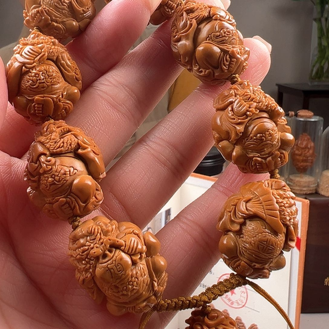 橄榄核手串/手链風*橄榄核雕橄榄核