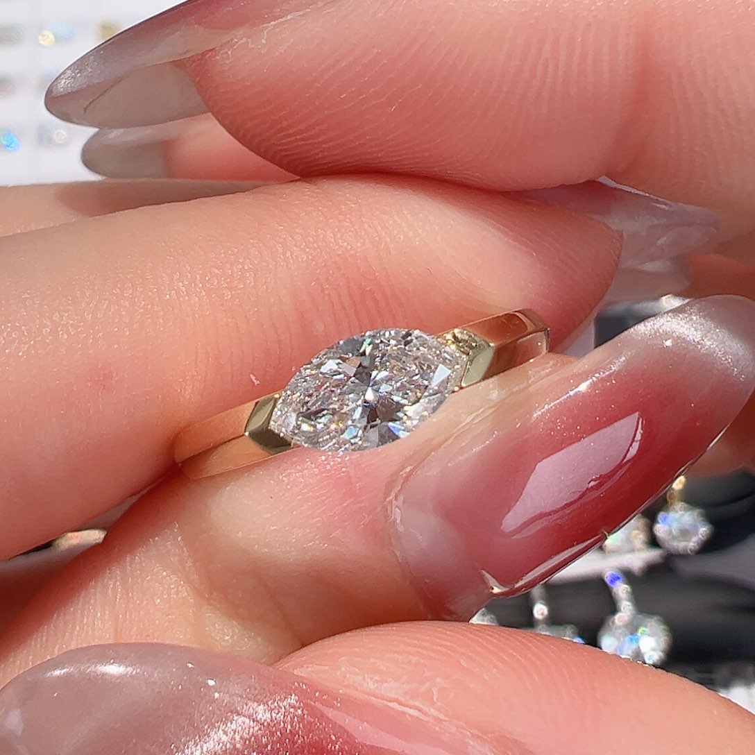 实验室培育钻石18K金镶嵌@@00028229