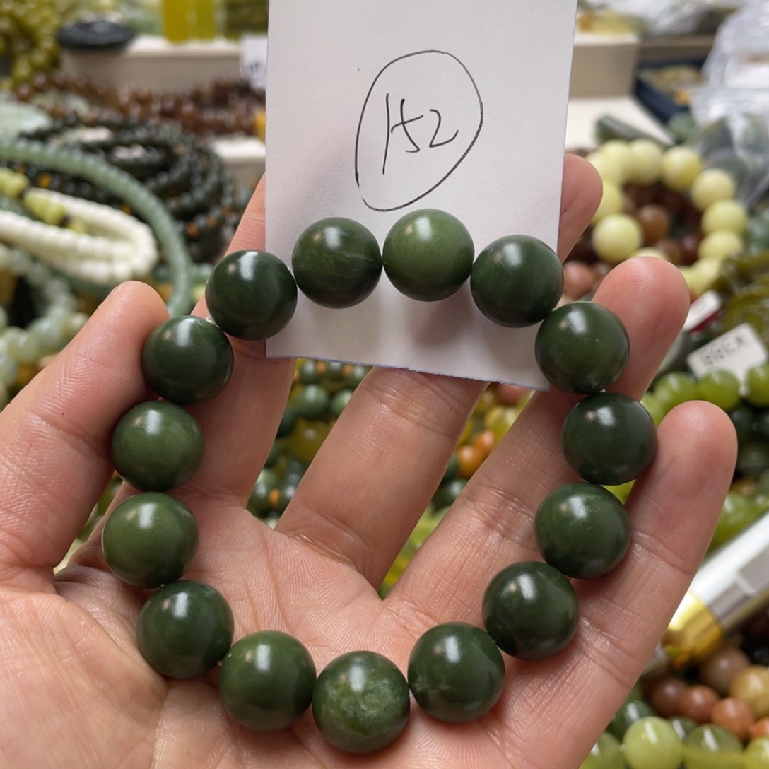 蛇纹石玉手链未镶嵌