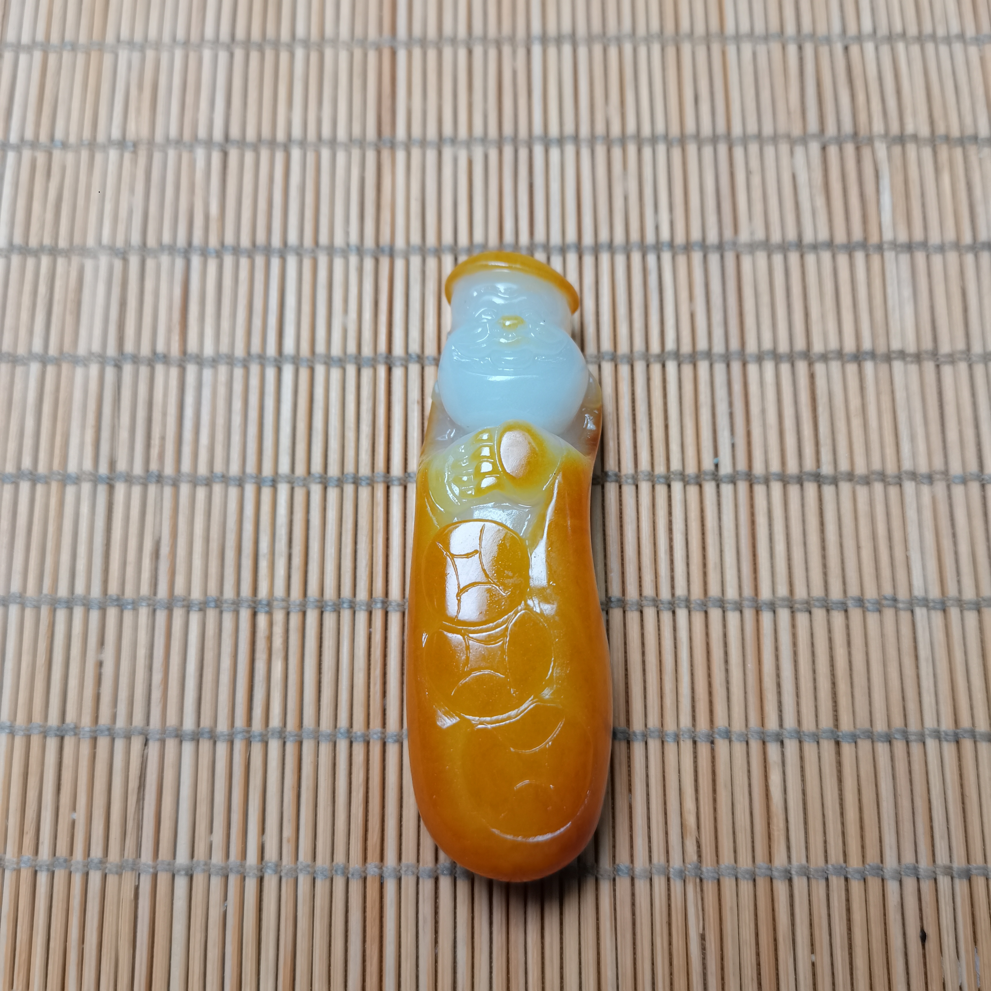 新疆和田玉地主老财财神爷50克