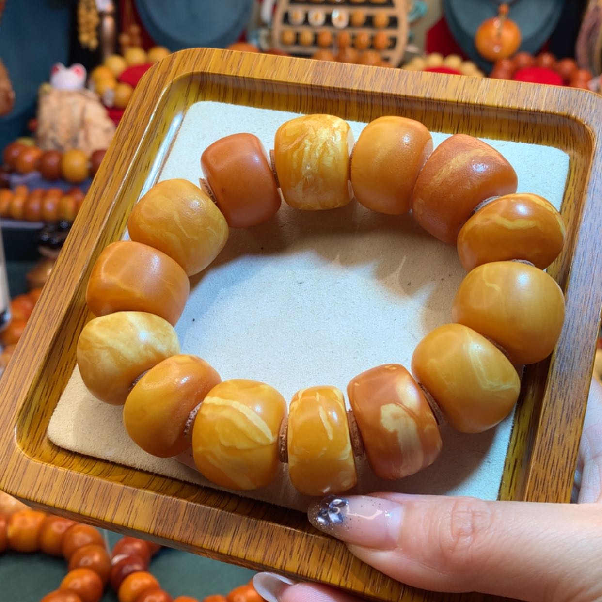【闪购商品】蜜蜡手串未镶嵌蜜蜡手串