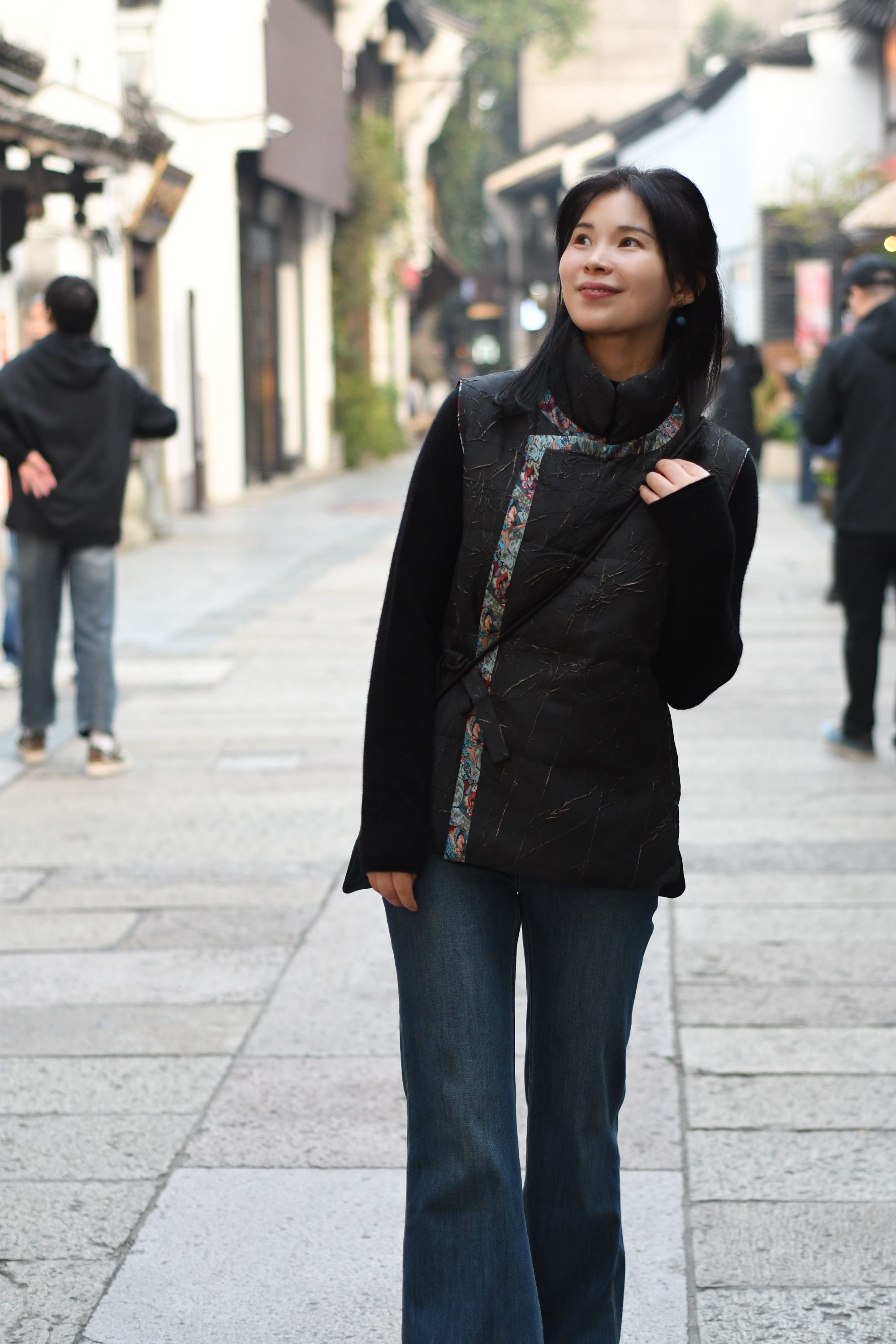 原创设计.冬季新款马甲黑金QI-3023105