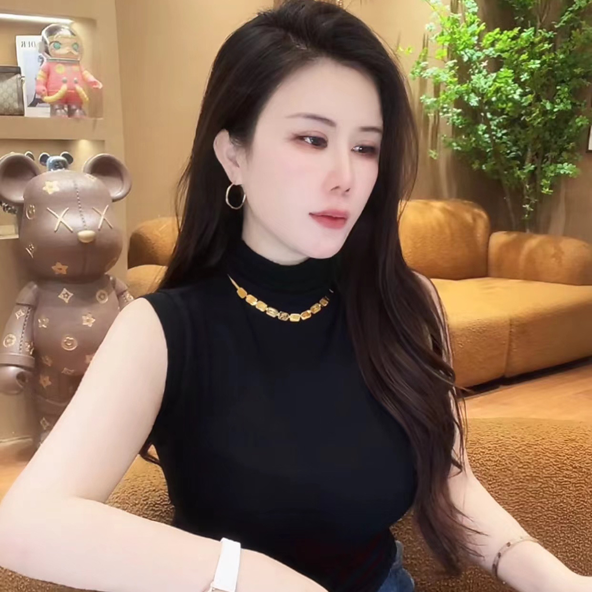 婷子-VIP家•订制气质高领背心