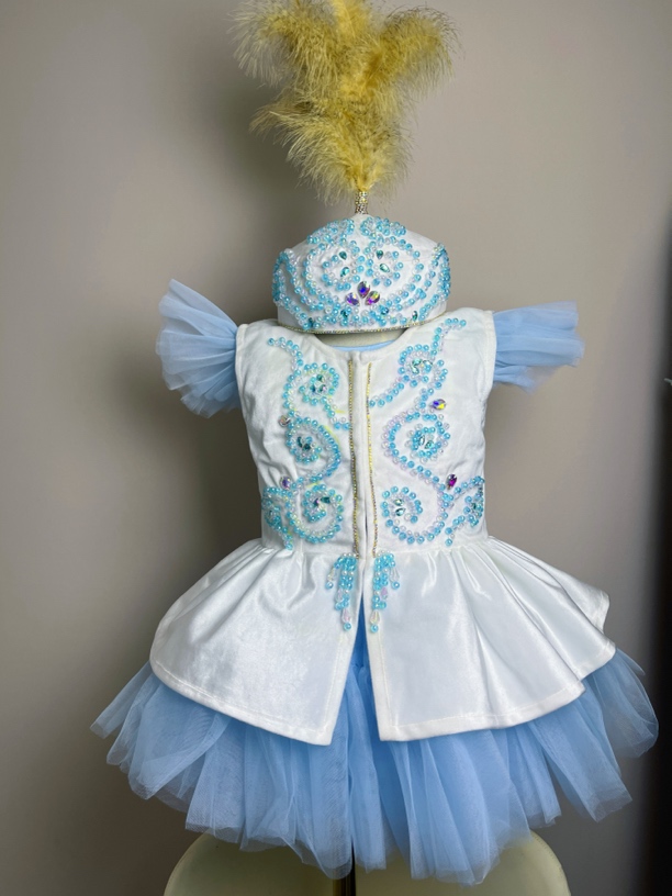 哈萨克女童民族服时尚复古民族风儿童重工