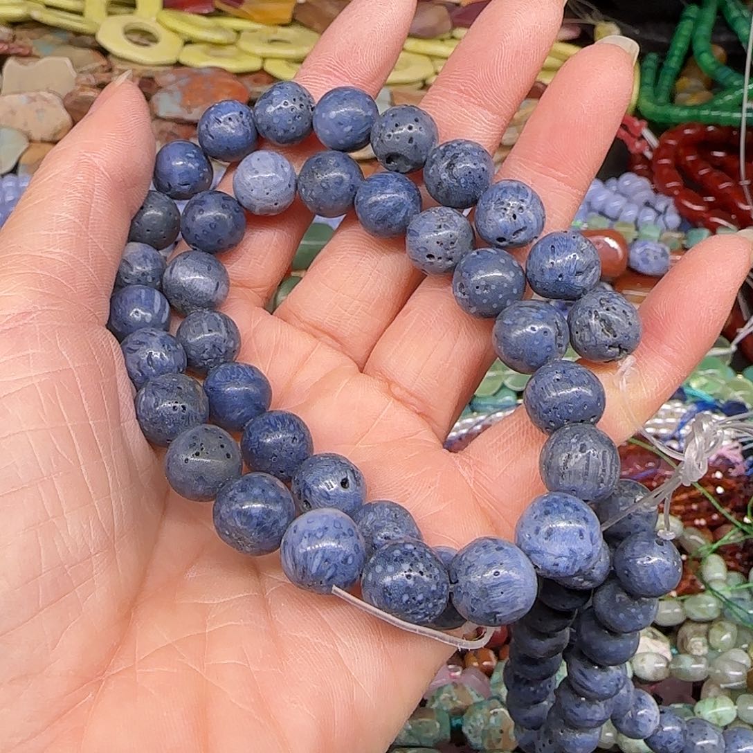 玛瑙/玉髓合金珠宝半成品10mm一条