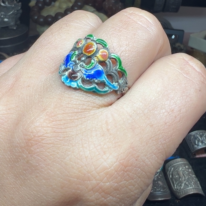 珐琅足银悦*偏远地区不包邮的