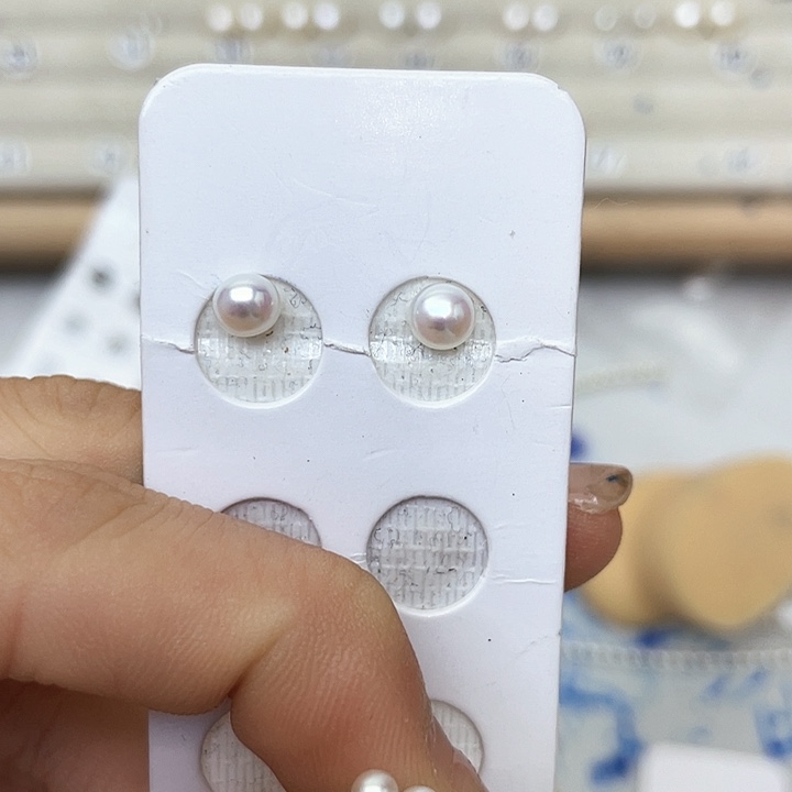 淡水珍珠耳饰银S925镶嵌姑***傲