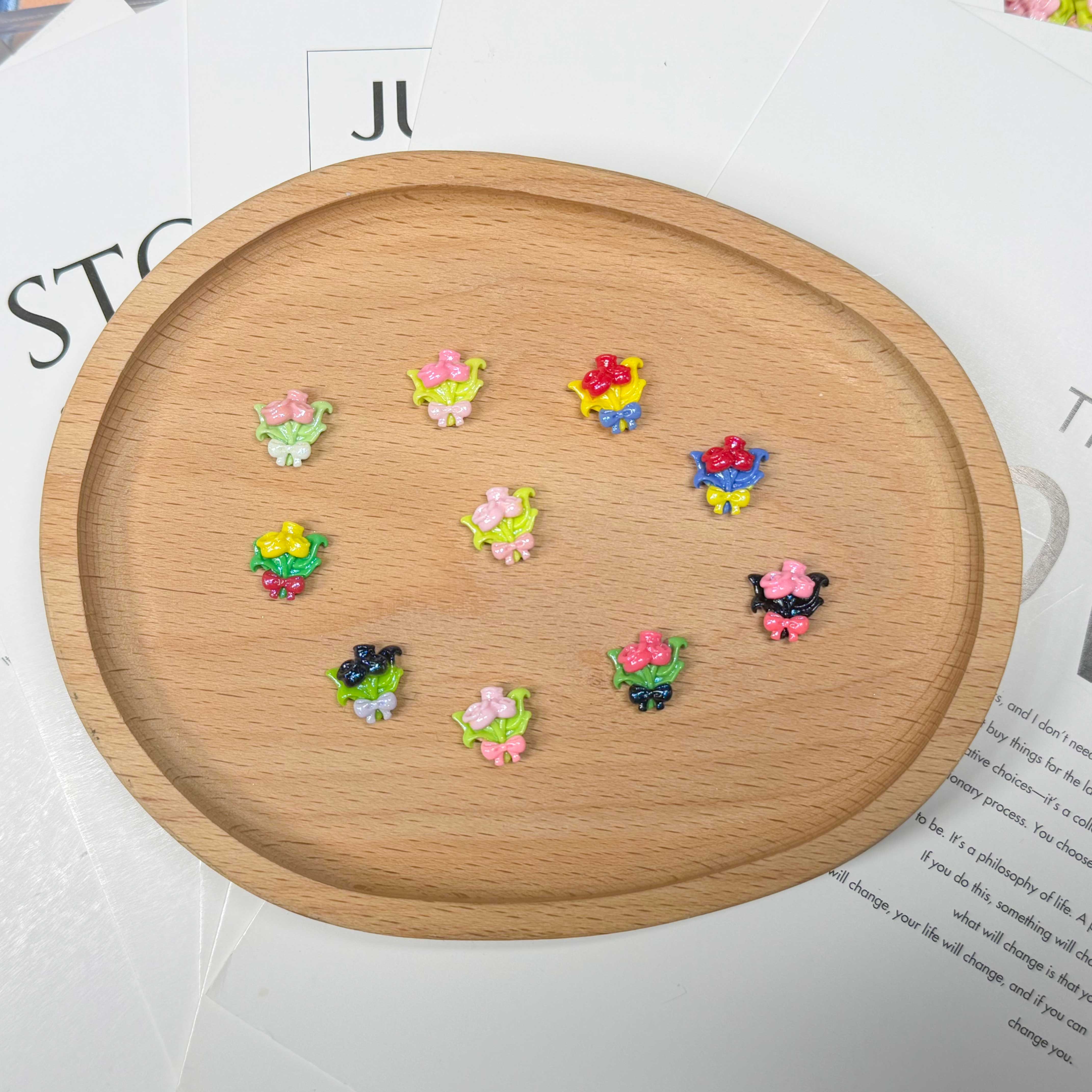 【迷你铃兰花】想念diy树脂配件