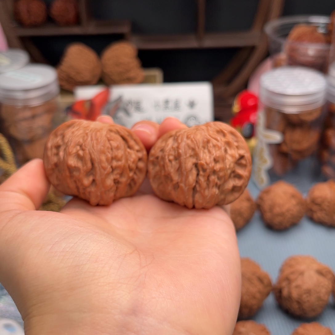 把件文玩核桃蝴蝶磨44