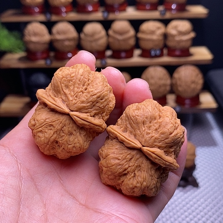 文玩核桃把件方天画蝉15