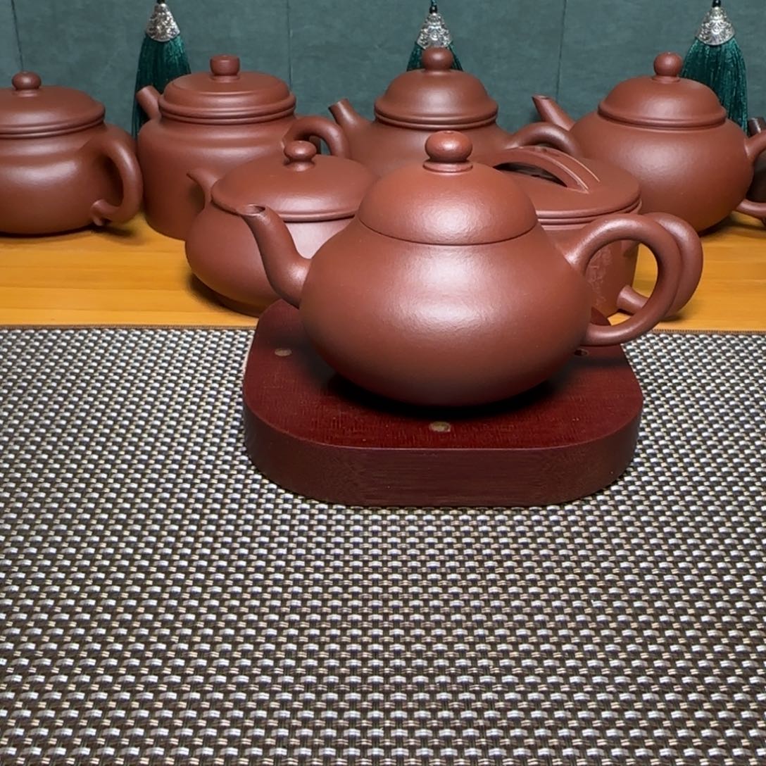 亦****茶壶紫砂底槽清梨形壶160ml